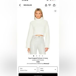 Feya lovers & friends crop sweater